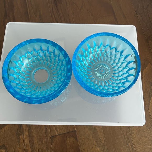 Vintage Indiana Glass Diamond Point Fairy Lamp - Picture 4 of 6